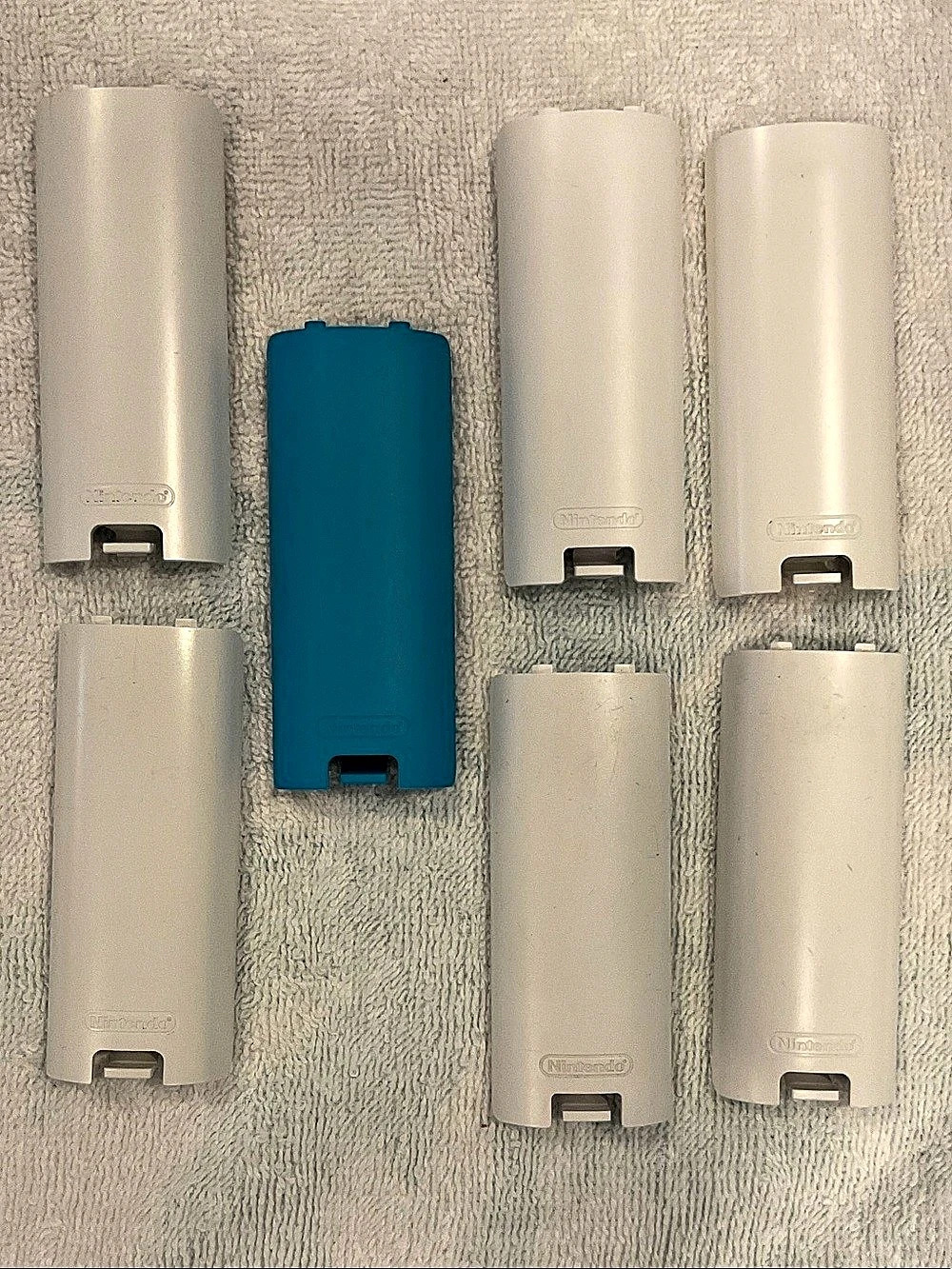 Nintendo Wii Remote Battery Cover Back Replacement Covers Backs Lot Of 7
